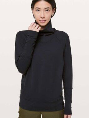 Lululemon High Lines Black Pullover Hoodie